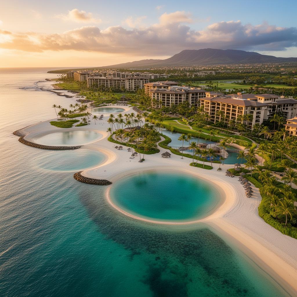 Ko Olina resort lagoons in Hawaii